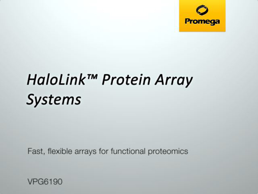 HaloLink Protein Array Systems Video
